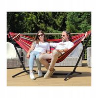 HAMAK XXL ze STELAŻEM DWUOSOBOWY stelaż do hamaka malowany PROSZKOWO 250 KG