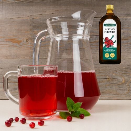 Premium Rosa Sok z Żurawiny NFC 100% 500 ml Wysoka jakość bez cukru na Arena.pl