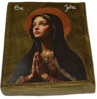Ikona Święta Julia patronka kobiet zmagających się z niesprawiedliwością