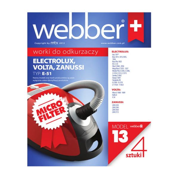 Worki typu Safbag ELECTROLUX typ E-51 zdjęcie 1