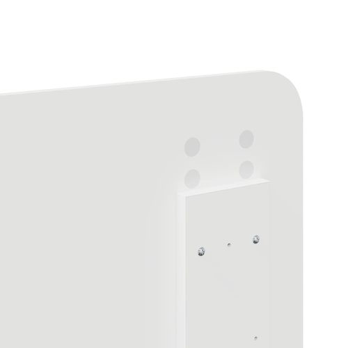 Zagłówek Błyszcząca biel 135 cm Materiał drewnopochodny na Arena.pl