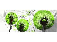 100CM 40CM ZEGAR ŚCIENNY DMUCHAWCE KOLORZE LIMONKI MALOWNY RAMA