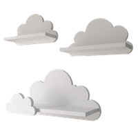 Półki Chmurki zestaw 3 szt. LAGUNA- Prestige