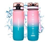bidon 750ml ptn hy-001-750-9508 pink-blue