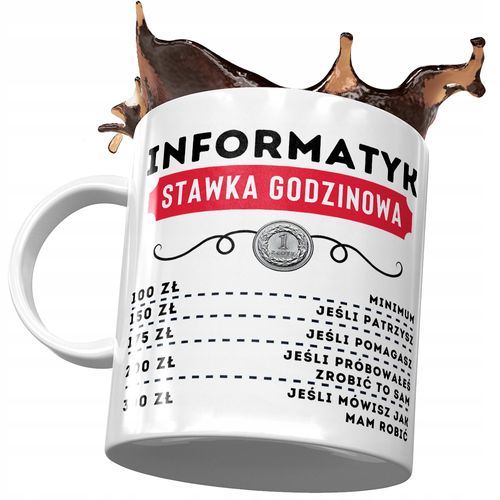 Dla Informatyka Kubek Na Urodziny Na Prezent Z Nadrukiem Ze Zdjęciem na Arena.pl
