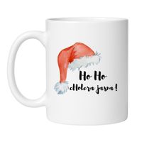 KUBEK "HO HO CHOLERA JASNA!" Wzór - Klasyczny Biały 330 ml