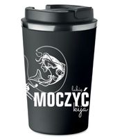 KUBEK TERMICZNY Premium czarny prezent dla WĘDKARZA MOCZYĆ KIJA KT_464_cz