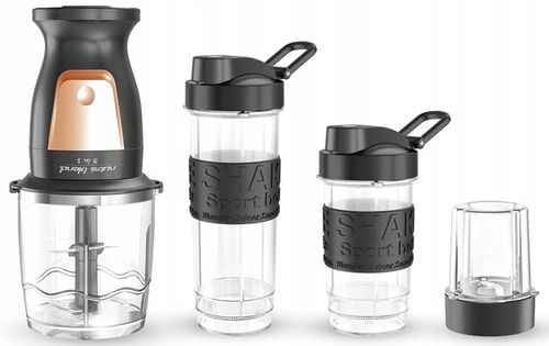 BLENDER KIELICHOWY DO KOKTAJLI SMOOTHIE BUTELKI SIEKANIE MIELENIE BLEND&GO na Arena.pl