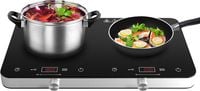 Płyta indukcyjna z 2 palnikami przenośna 3500W timer,poziomy mocy COOKTRON