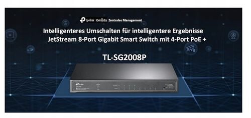 Switch TP-Link SG2008P 8x 10/100/1000 Mb/s 4x PoE+ na Arena.pl