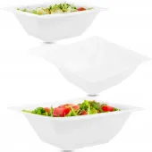 SALATERKA KWADRATOWA 14CM VIVA PORCELANOWA BIAŁA NA SAŁATKI OWOCE PRZEKĄSKI