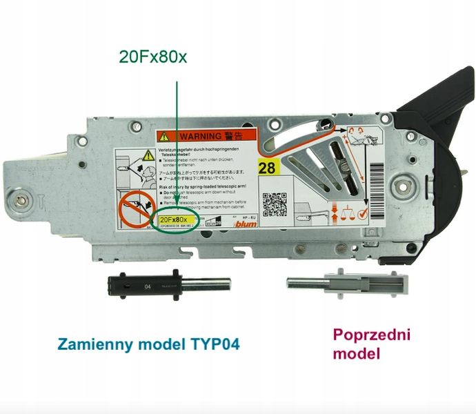 Blum AVENTOS hamulec amortyzator 22K2044 TYP 04 zdjęcie 3