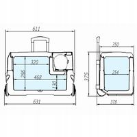 Lodówka turystyczna samochodowa kompresorowa zamrażarka -20/20°C Meteor 30l