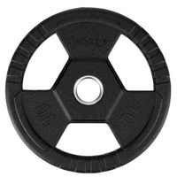 Obciążenie olimpijskie ogumowane czarne TOH10 HMS 10 kg