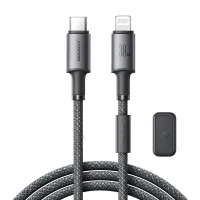 kabel usb-c lightning joyroom 30w, 1.2m szary