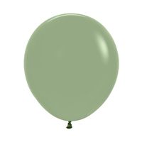 Balony lateksowe zielony eukaliptus, 45 cm