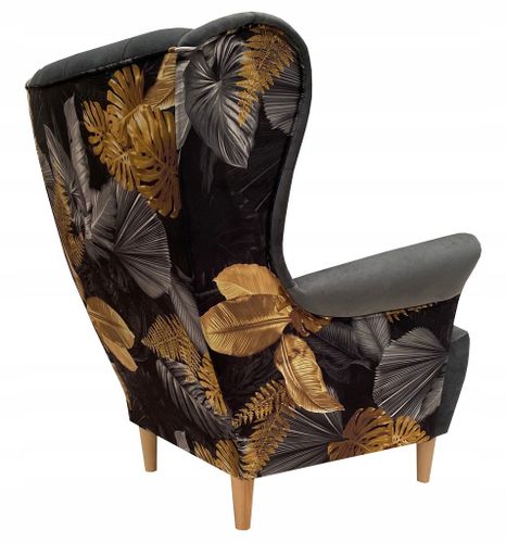 Fotel USZAK dwukolorowy styl skandynawski WYBÓR KOLORÓW na Arena.pl