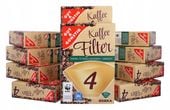 Filtry do kawy papierowe rozmiar 4 10x100szt Edeka do ekspresu ekspresów