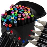 DUŻE MARKERY ALKOHOLOWE 60 SZT Flamastry Mazaki