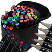 DUŻE MARKERY ALKOHOLOWE 60 SZT Flamastry Mazaki