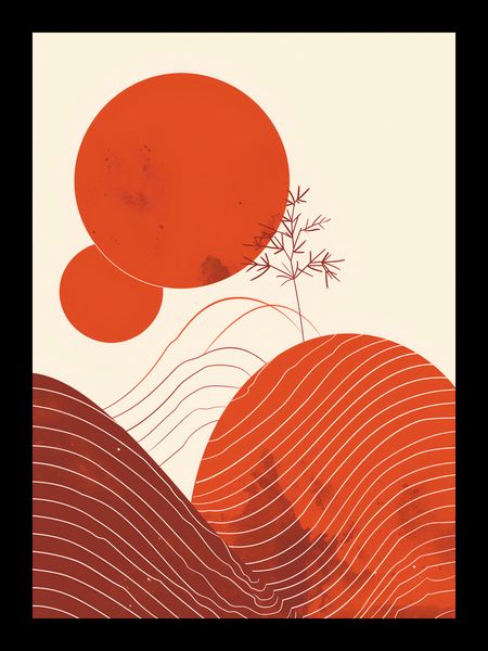 Plakat 13x18cm Ciepło Czerwieni zdjęcie 2