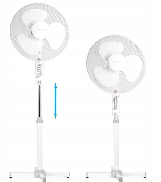 NIEBIESKI WENTYLATOR STOJĄCY wiatrak PODŁOGOWY OBROTOWY CICHY MOCNY zdjęcie 11