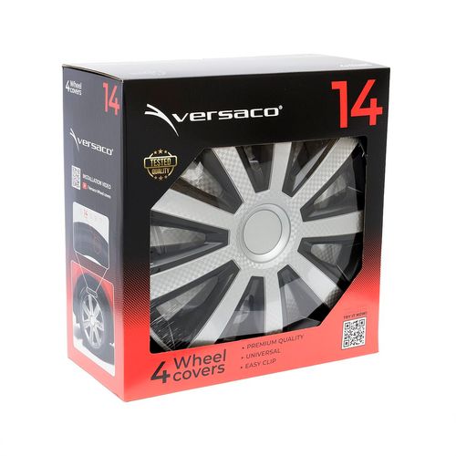 Kołpaki Aviator silver / black 14", 4 szt. na Arena.pl