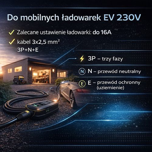 Adapter CEE 16A 5P na SCHUKO 230V 3,5kW na Arena.pl