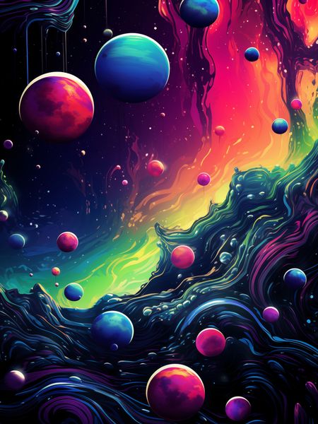 Plakat 30x40cm Kalejdoskop Galaktyk zdjęcie 1
