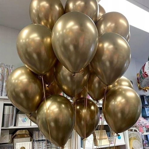 Balony 30cm Chromowane złote na Arena.pl