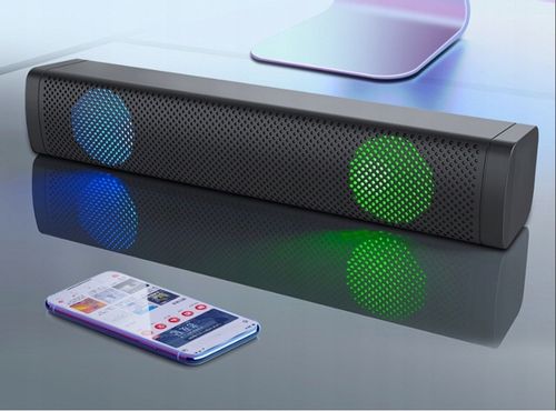 GŁOŚNIK SOUNDBAR KOMPUTEROWY LAPTOP PC LED RGB S10 na Arena.pl