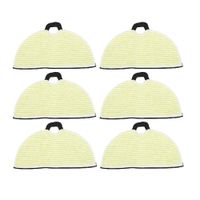 Wymienne Ścierki do Robota 6 Sztuk Mikrofibra Białe Wielokrotnego Użytku