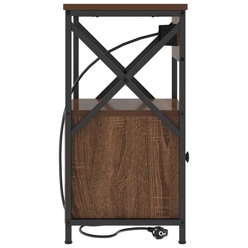 Szafka Nocna z szufladą 2 pcs Brązowy dąb 40 x 31 x 60 cm na Arena.pl