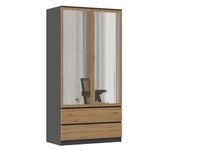 SZAFA SS-90 LUSTRO - ANTRACYT DĄB ARTISAN