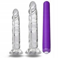 SZTUCZNY PENIS 2X DILDO CZŁONEK Z PRZYSSAWKĄ REALISTYCZNY M XL +