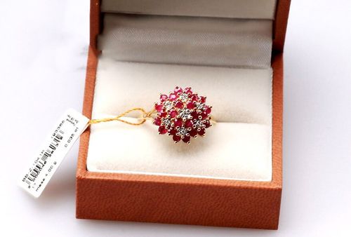 Złoty pierścionek PZD1600R - Diament na Arena.pl