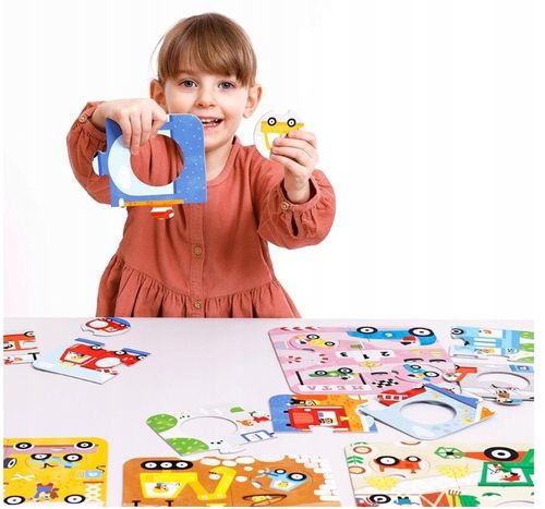 CZUCZU Puzzle Układanki z Dziurką POJAZDY 6 Układanek 36 Elementów 2+ na Arena.pl