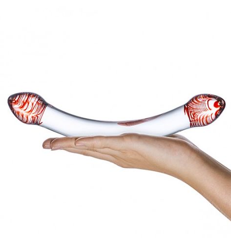 Glas - Red Head Double Glass Dildo na Arena.pl