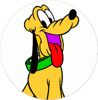 Opłatek na tort Urodziny Pluto Pies Piesek