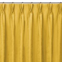 Zasłona MILANA szenilowa na flexach 140x300 musztardowa wzór 1 Homede