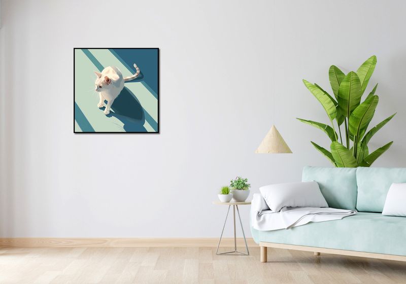 Plakat 70x70cm Kocia Persona zdjęcie 4