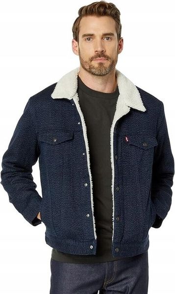 Levi's Levis kurtka Type 3 Herringbone Sherpa Trucker Jacket roz. L zdjęcie 2