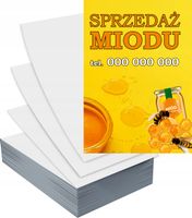 Ulotki A4 5000szt reklamowe firmowe duży wybór wzorów SPRZEDAŻ MIODU