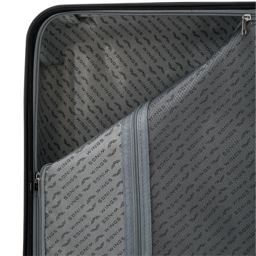 KST01 KESTREL, Komplet 3 walizek ABS+ (L,M,S) Wings, CHAMPAGNE na Arena.pl