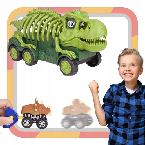 Auto transporter DINOZAUR interaktywny w zestawie z Quadem i motorem na Arena.pl