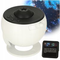 PROJEKTOR GWIAZD PLANETARIUM OBROTOWY LED LAMPKA NOCNA USB + 12 PROJEKCJI