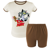 Krótka Piżama dziecięca Tom i Jerry - Nowa Seria