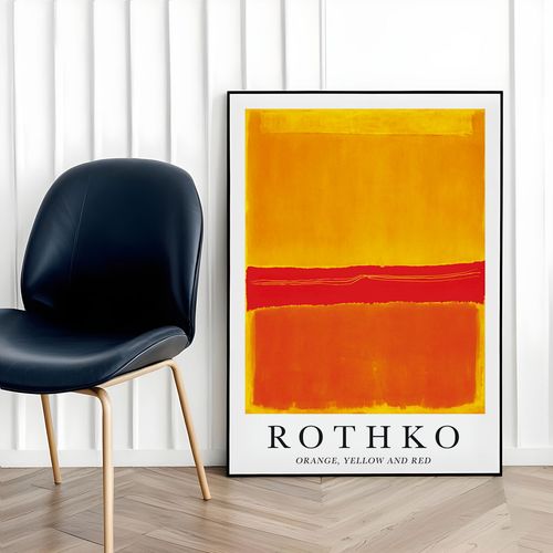 Plakat rothko obrazy plakaty 21x30 cm w czarnej ramie na Arena.pl