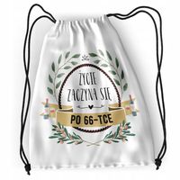 Plecak Urodziny 66 66Te Sportowy Szkolny Worek Z Nadrukiem Ze Zdjęciem