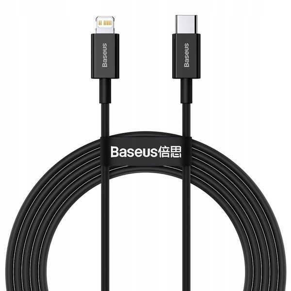 BASEUS KABEL USB-C SZYBKIE ŁADOWANIE DO IPHONE LIGHTNING PRZEWÓD PD 20W 2M zdjęcie 9